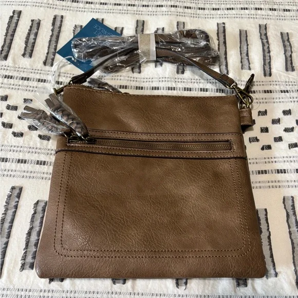 Market & Spruce Taupe Nora Crossbody Bag - Picture 2 of 5